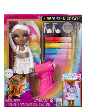Rainbow High Air Brush panenka - šedé oči - MGA