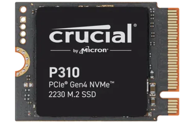 Crucial P310 2TB / M.2 2230 / PCIe Gen4 / R: 7000 MBps / W: 6100 MBps / MTBF: 1.5 mh (CT2000P310SSD2)