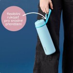 B.box Nerezová termoska na pití s brčkem 690 ml - Pink paradise