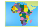 Moyo Montessori Moyo Montessori Puzzle - mapa Afrika - bez rámečku