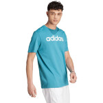 Tričko adidas Essentials Single Jersey Linear vyšitým logem IJ8655