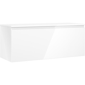 MEXEN/S - Orio koupelnová skříňka pod umyvadlo 120 cm s deskou, 1 šuplík, bílá lesk 91A10-12047-1-BFC00