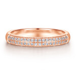LUNICA Dva elegantní stříbrné prstýnky ROSE GOLD Velikost prstenu: 9 (EU: 59-61) 0613_9