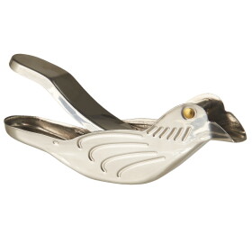Ib Laursen Ruční lis na citron Bird Shaped, stříbrná barva, kov