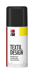Marabu Textil Design Spray 150 ml – černá 073. Barva na textil ve spreji, akrylový sprej na tkaniny, šablony na textil, dekorace oděvů, praní 30 C naruby, Německo