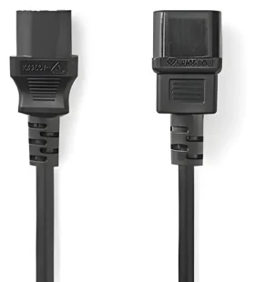 Nedis Napájecí kabel IEC-320-C14 - C13 černá / Napájecí kabel / 2 m / Poniklované / PVC (CEGP10500BK20)