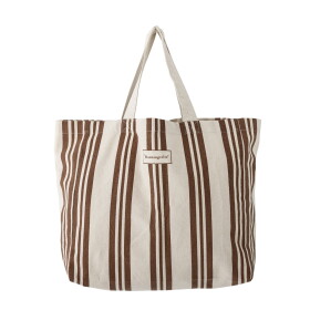 Bloomingville Bavlněná nákupní taška Trina Brown, hnědá barva, textil