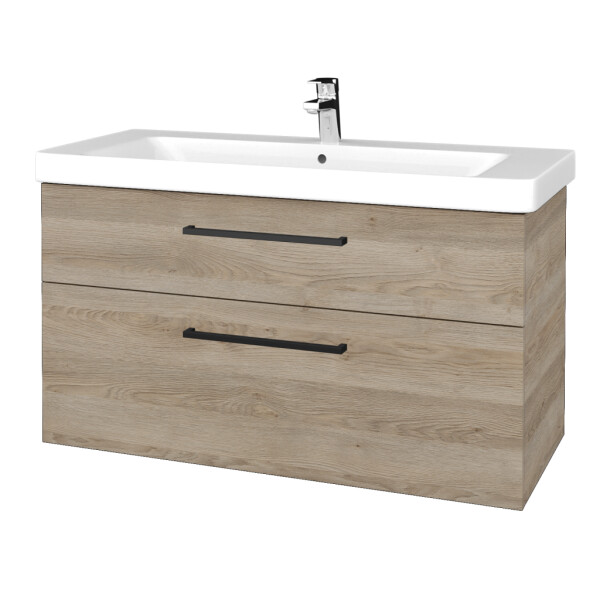 Dřevojas - Umyvadlová skříňka Q MAX SZZ2 105 - D17 Colorado / Úchytka T06 / D17 Colorado 331757H