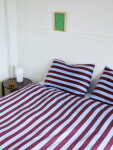 HAY Povlečení na polštář Été Bordeaux/Sky Blue 50 × 60 cm, modrá barva, textil