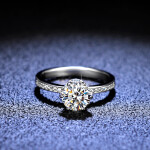 LUNICA Stříbrný zásnubní prstýnek ELIANA Velikost prstenu: 9 (EU: 59-61) 1015_9