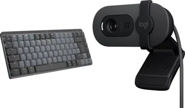 Logitech MX Mechanical Mini pro Mac + Brio 100 / Sada / mechanická klávesnice + webkamera / bezdrátová / Bluetooth