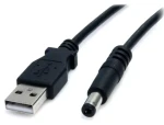 StarTech napájecí kabel USB - Type M barrel černá / Napájecí kabel / 2 m (USB2TYPEM2M)