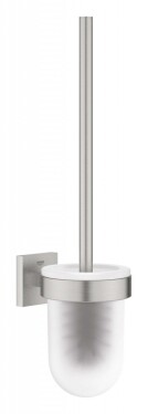 GROHE - QuickFix Start Cube WC štětka nástěnná s držákem, sklo/supersteel 40977DC0