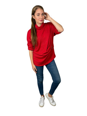 HOSH Dámský rolákový top Elva Velikost: UNI, Barva: Červená