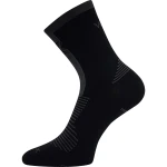 VOXX Ponožky slabé z merino WORALF s ionty stříbra ČERNÉ s tmavě šedou (3 páry) 43-46 124785