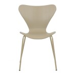 Židle jídelní, cappucino plast, čtyřnohá kovová podnož