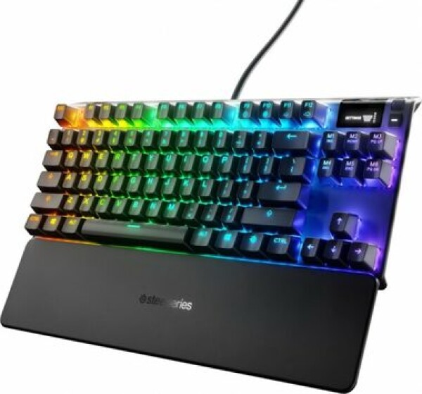 SteelSeries Apex 7 TKL černá / Herní klávesnice / Mechanická / QX2 Red / RGB podsvícení / US layout (64646)