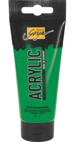 Kreul SOLO GOYA Permanent Green / Akrylová barva / 100 ml / tuba (84133)