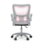 Dětská židle, výškově nastavitelná, růžová síťovina, KA-K2008 PINK