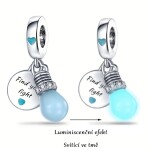 Elenys stříbrný přívěsek Luminiscenční žárovka