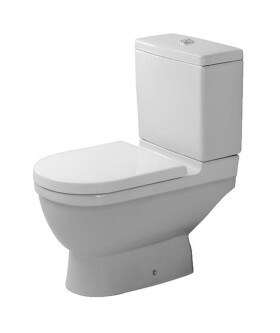 DURAVIT - Starck 3 WC kombi mísa, spodní odpad, s HygieneGlaze, alpská bílá 0126012000