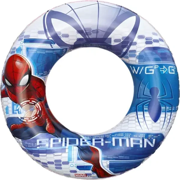 BESTWAY Nafukovací kruh Spiderman / průměr 56 cm / PVC / věk 3–6 let (98003)