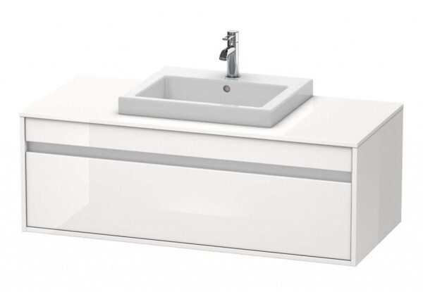 DURAVIT - Ketho Umyvadlová skříňka 43x120x55 cm, 1 zásuvka, lesklá bílá KT679602222