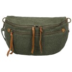 Trendy dámská textilní ledvinka Lena, tmavě zelená