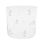 Eulenschnitt Sklenice na vodu Rabbit Black 350 ml, čirá barva, sklo