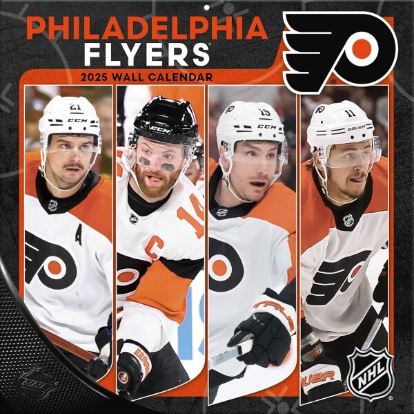 JF Turner Kalendář Philadelphia Flyers NHL 2025 Wall Calendar