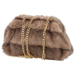 Stylová dámská plyšová crossbody kabelka Bateia, khaki