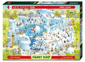 HEYE Puzzle Šílená ZOO: Polární expozice