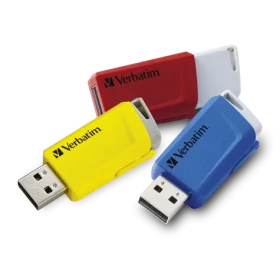 Verbatim Store 'n' Click 16GB (3ks) / 3x Flash disk / USB-A 3.2 Gen 1 / čtení: až 80MBs / zápis: až 25MBs (49306)