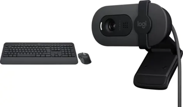 Logitech MK650 + Brio 100 / Klávesnice s myší a webkamerou / Bluetooth / CZ SK layout