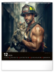 Nástěnný kalendář 2026 NOTIQUE - Dreamy Firefighters, 30 x 34 cm