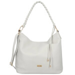 Moderní dámská koženková kabelka na rameno Bonnie, šedá