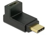 Delock Adaptér SuperSpeed USB 10 Gbps (USB 3.1 Gen 2) USB Type-C™ samec port samice černá / pravoúhlý nahoru dolů (65914-D)