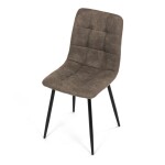 Jídelní židle, hnědá, látka vintage, CT-281 BR3