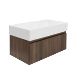 Koupelnová skříňka s umyvadlem SAT Evolution 78x30x44,8 cm ořech mat SATEVO80NAU2 SATEVO80NAU2
