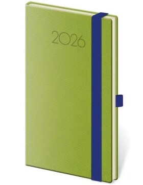 Diář 2026 týdenní kapesní Praga - zelená
