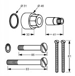 KLUDI - Příslušenství Prodloužení, chrom 7573005-00