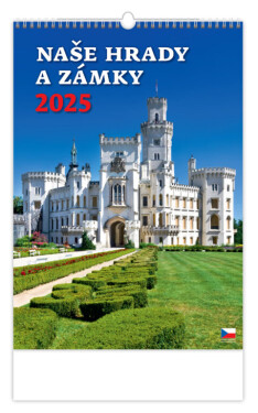 Nástěnný kalendář 2025 Naše hrady zámky