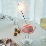 Hübsch Sklenička na šampaňské / pohár Clink Clear 300 ml, čirá barva, sklo