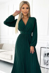 Dámské šaty 504-3 VIVIANA - Numoco basic zelená Univerzální