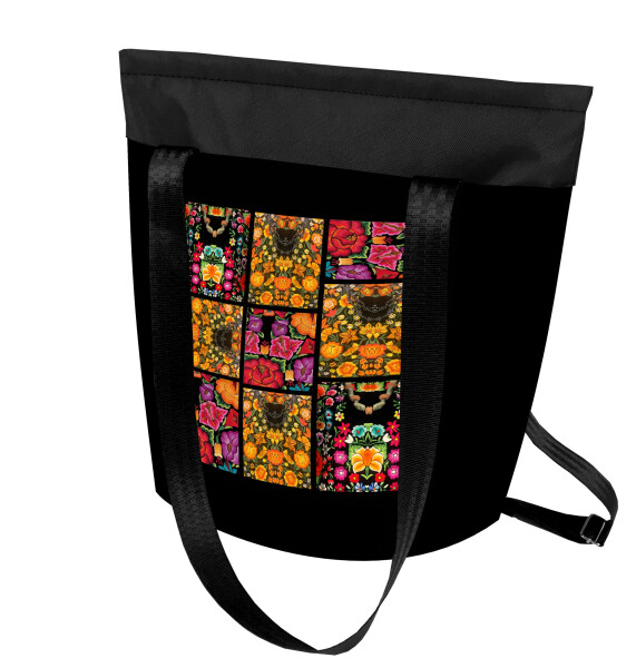 Bertoni Batoh/taška 2v1 Frida Flowers Multicolour 29 cm x 38 cm x 36 cm x 10 cm