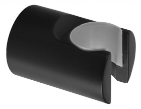 SAPHO - Držák sprchy kulatý, pevný, černá mat SD715