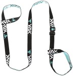 Popruh YAK černá/tyrkysová