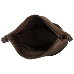 Módní dámská koženková crossbody kabelka Blandina, tmavě hnědá