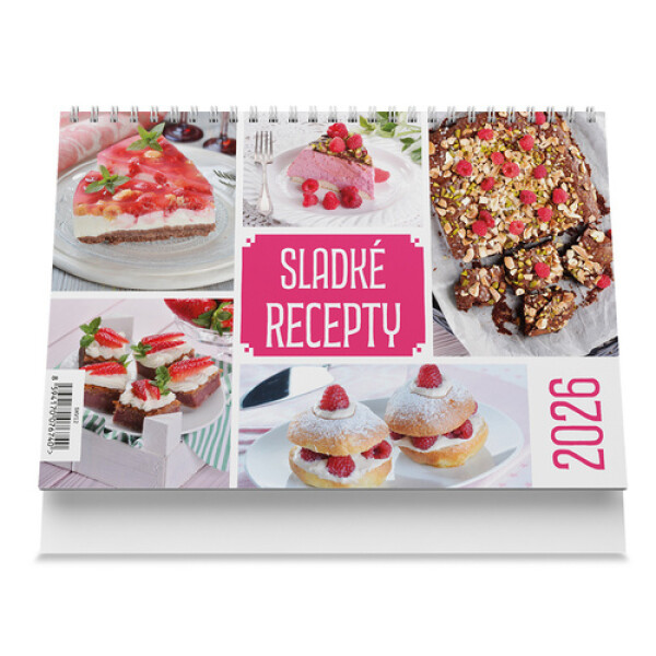 Stolní kalendář Sladké recepty 2026