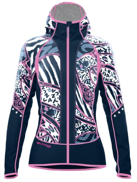 CRAZY Jacket Oxygen Woman, Zebra Mix Vento velikost: S